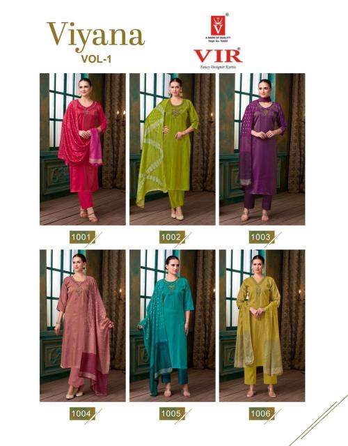 Vir viyana vol 1 straight kurtis wholesale